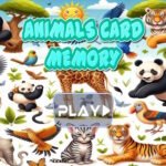 Memória de cartões de animais