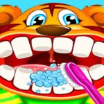 Cuidados com o dentista Baby Panda