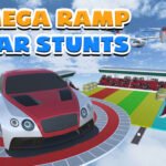 Acrobacias extremas de carros de mega rampa
