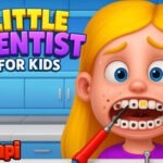 Pequeno dentista para criança